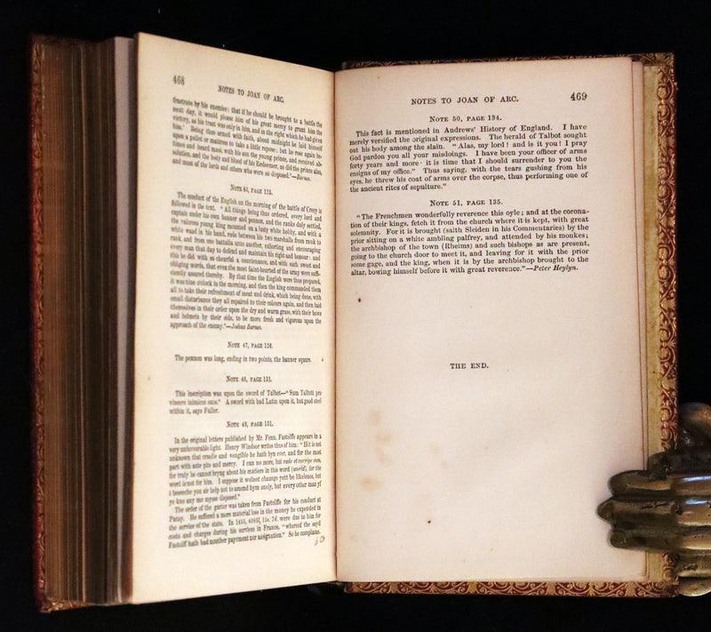 1857 Rare Victorian Book - JOAN OF ARC and Poems by Robert Southey Illustrated by John Gilbert.