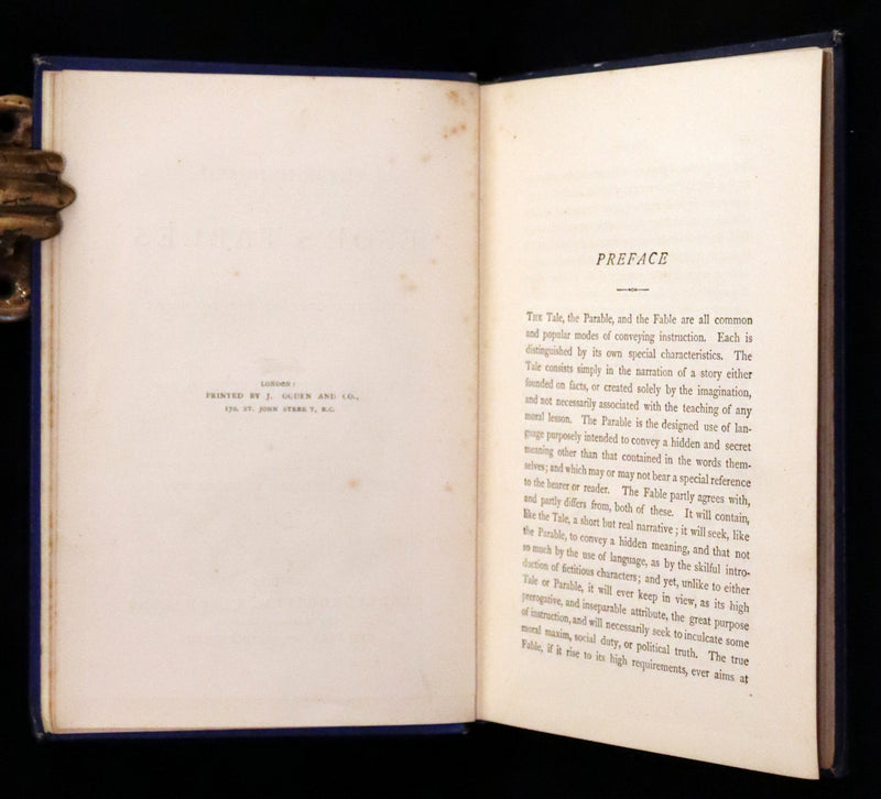 1875 Rare Book - Three Hundred Aesop's Fables beautifully Illustrated by Harrison Weir.