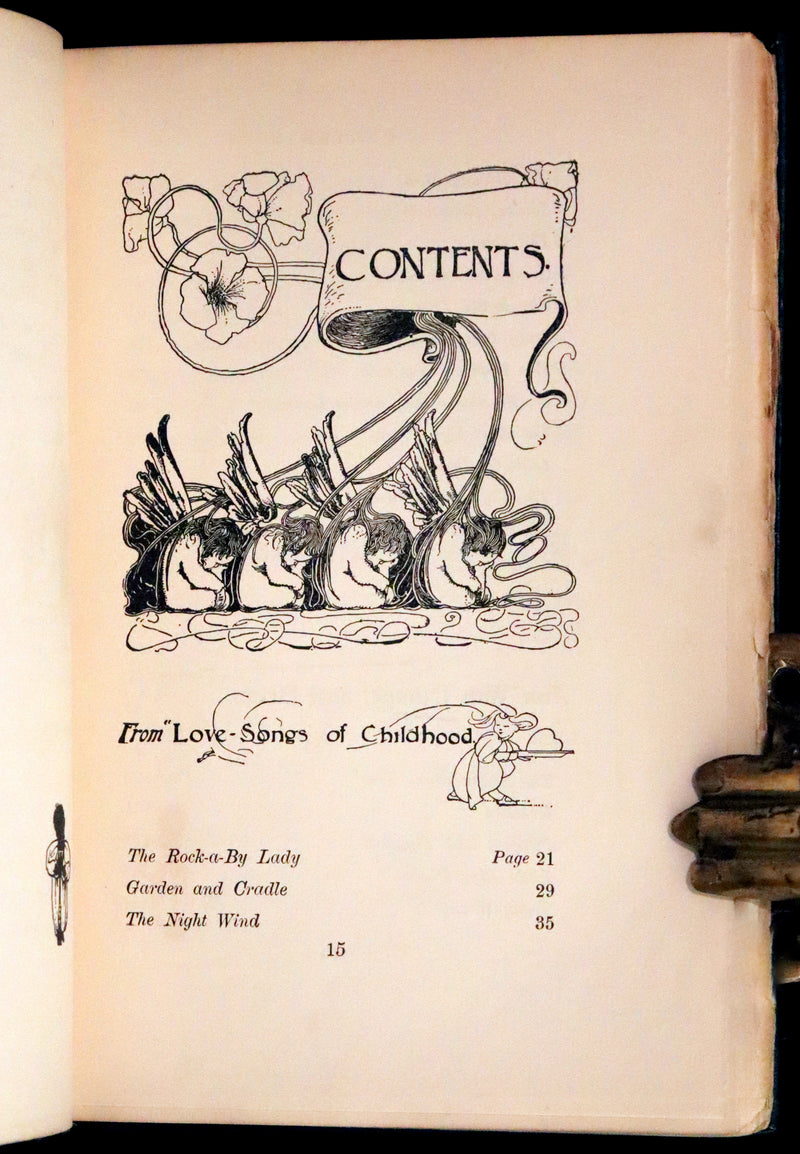 1897 Rare First Edition - Lullaby-Land. Songs of Childhood by Eugene Field Illustrated by Charles Robinson.
