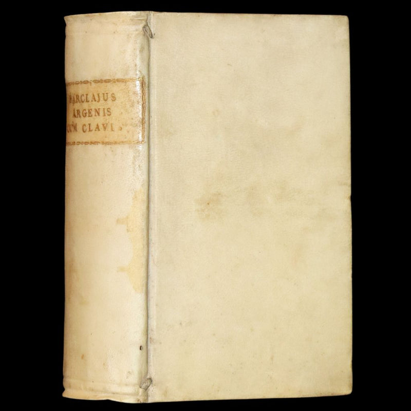 1630 Rare Latin Vellum Book - Scottish writer Io. Barclaii ARGENIS. Editio novissima by Elzevir.