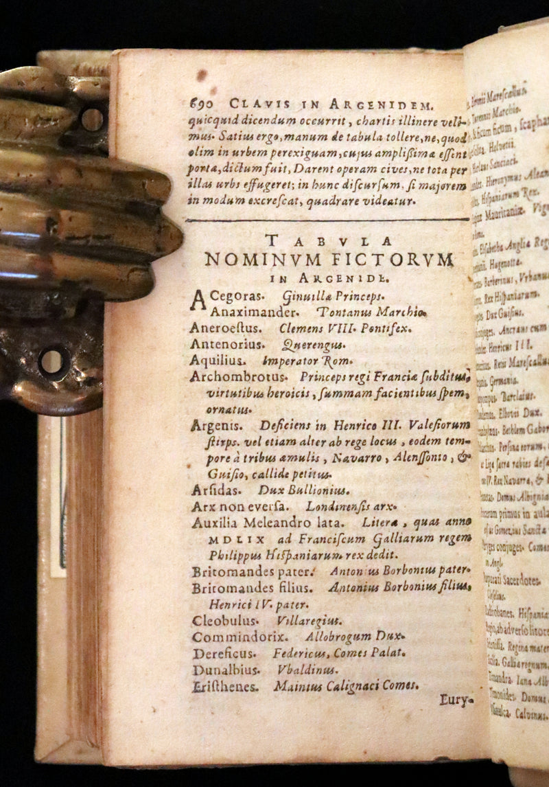 1630 Rare Latin Vellum Book - Scottish writer Io. Barclaii ARGENIS. Editio novissima by Elzevir.