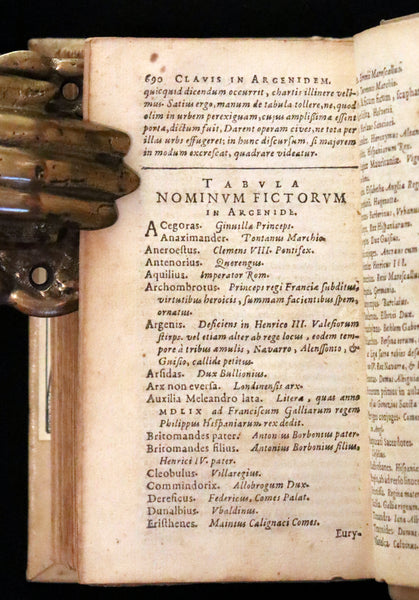 1630 Rare Latin Vellum Book - Scottish writer Io. Barclaii ARGENIS. Editio novissima by Elzevir.