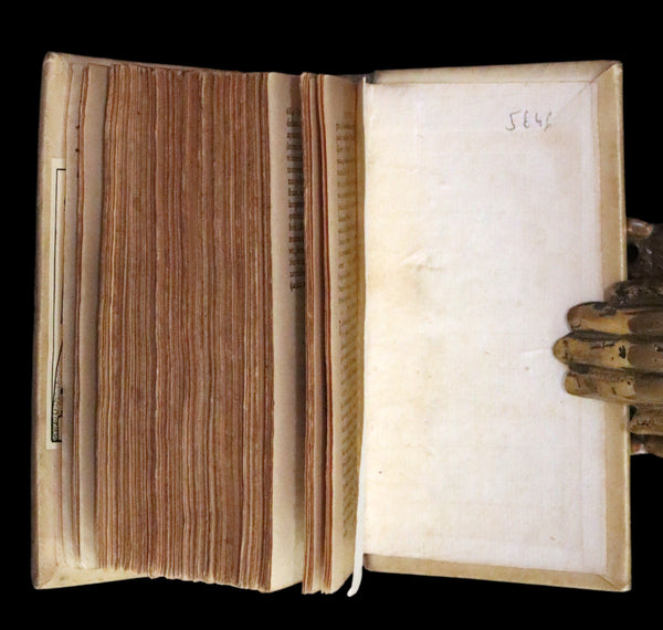 1630 Rare Latin Vellum Book - Scottish writer Io. Barclaii ARGENIS. Editio novissima by Elzevir.