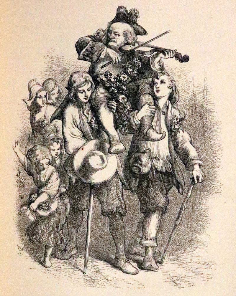 1856 Rare Victorian Book - EVANGELINE A tale of Acadie by Henry Wadsworth Longfellow. Illustrated.