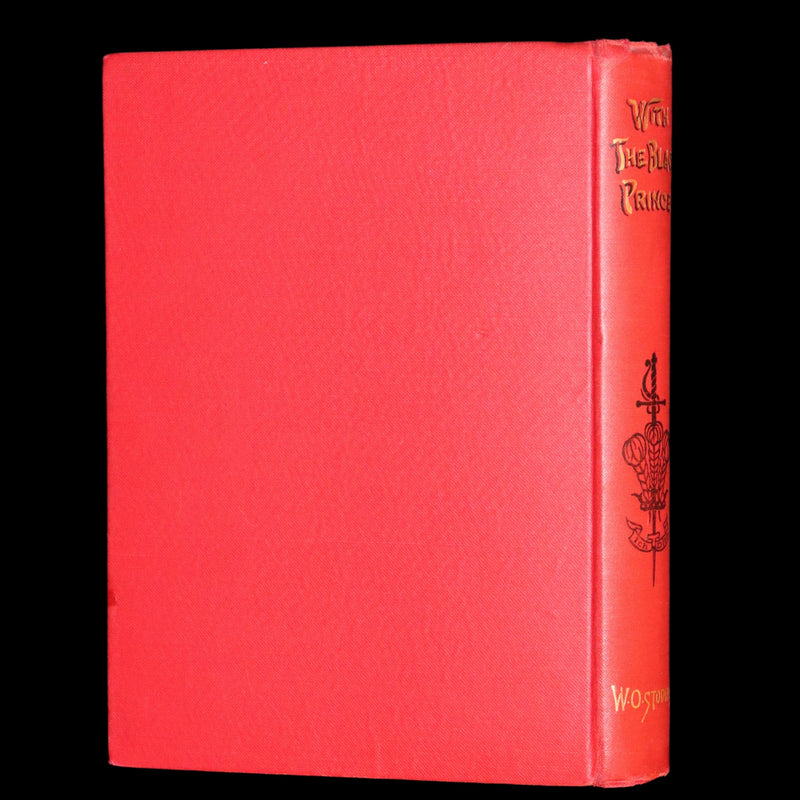 1898 Rare First Edition - With the Black Prince by William O. Stoddard, Illustrated.