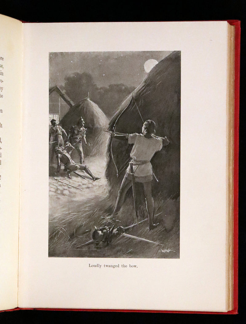 1898 Rare First Edition - With the Black Prince by William O. Stoddard, Illustrated.