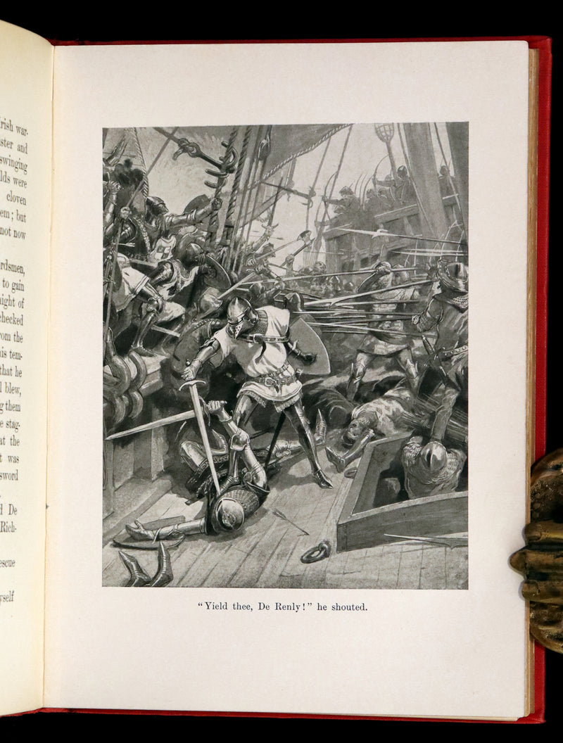 1898 Rare First Edition - With the Black Prince by William O. Stoddard, Illustrated.