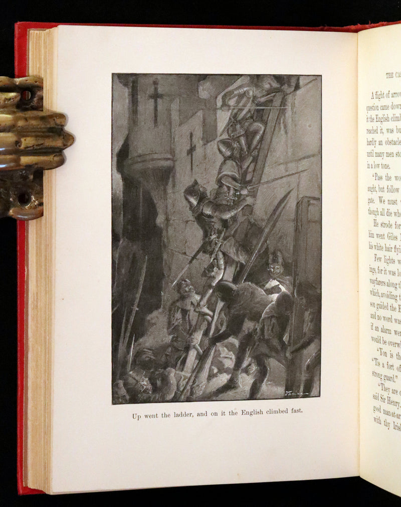 1898 Rare First Edition - With the Black Prince by William O. Stoddard, Illustrated.