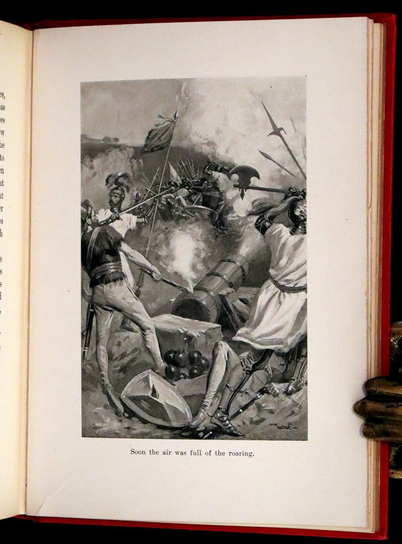 1898 Rare First Edition - With the Black Prince by William O. Stoddard, Illustrated.