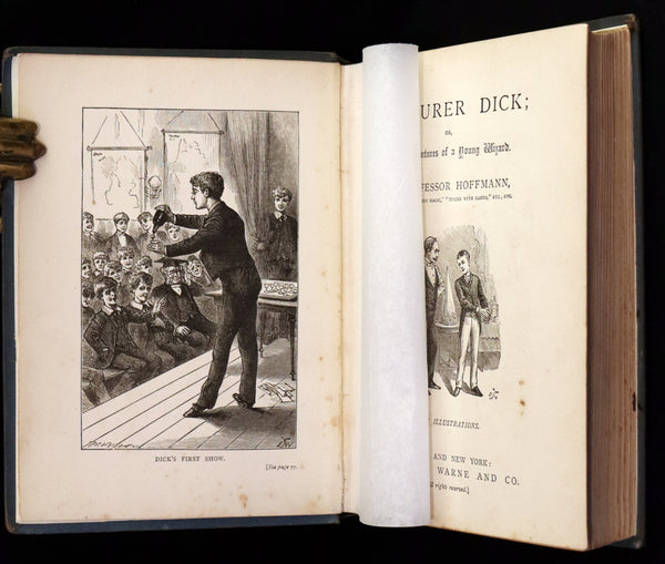 1885 Scarce First Edition - CONJURER Dick or, The Adventures of a Young WIZARD by Professor Hoffmann.