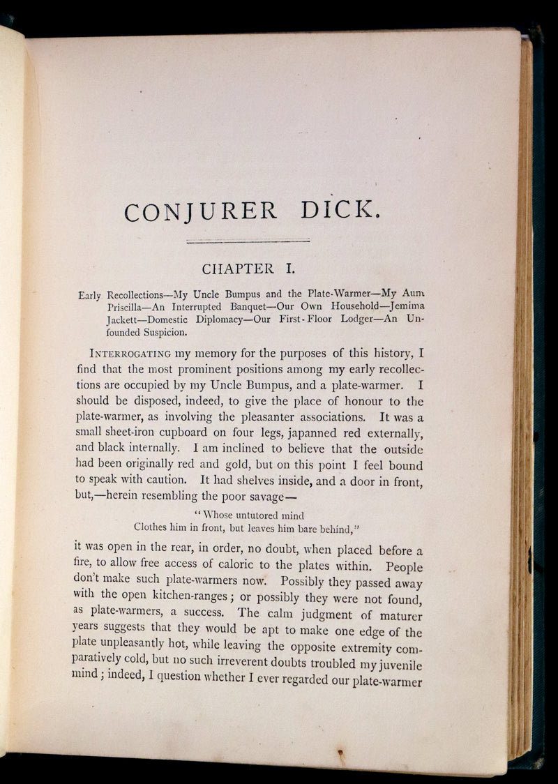 1885 Scarce First Edition - CONJURER Dick or, The Adventures of a Young WIZARD by Professor Hoffmann.