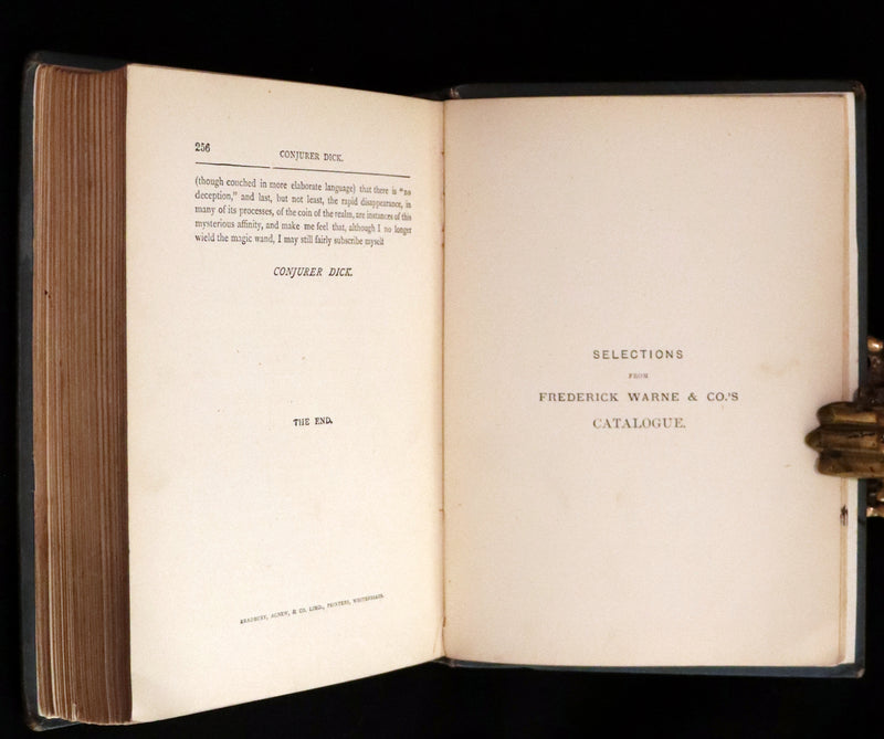 1885 Scarce First Edition - CONJURER Dick or, The Adventures of a Young WIZARD by Professor Hoffmann.