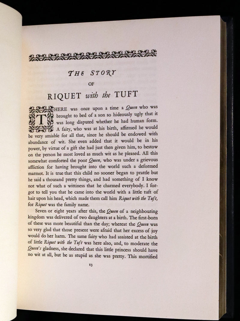 1928 Rare First Limited Signed Edition bound in Morocco - A Fairy Garland Being Fairy Tales from the Old French by Edmund Dulac.