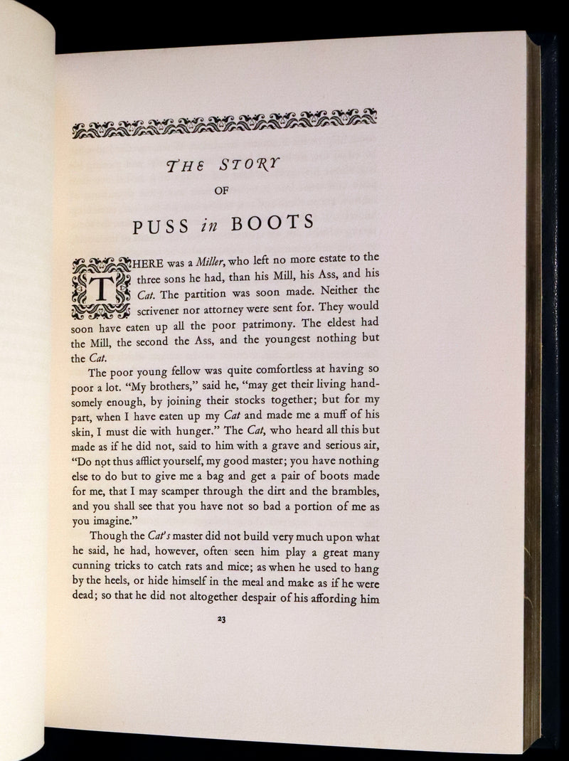 1928 Rare First Limited Signed Edition bound in Morocco - A Fairy Garland Being Fairy Tales from the Old French by Edmund Dulac.