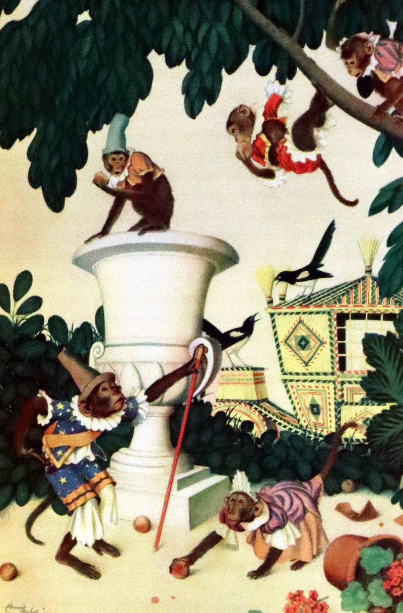 1928 Rare First Limited Signed Edition bound in Morocco - A Fairy Garland Being Fairy Tales from the Old French by Edmund Dulac.