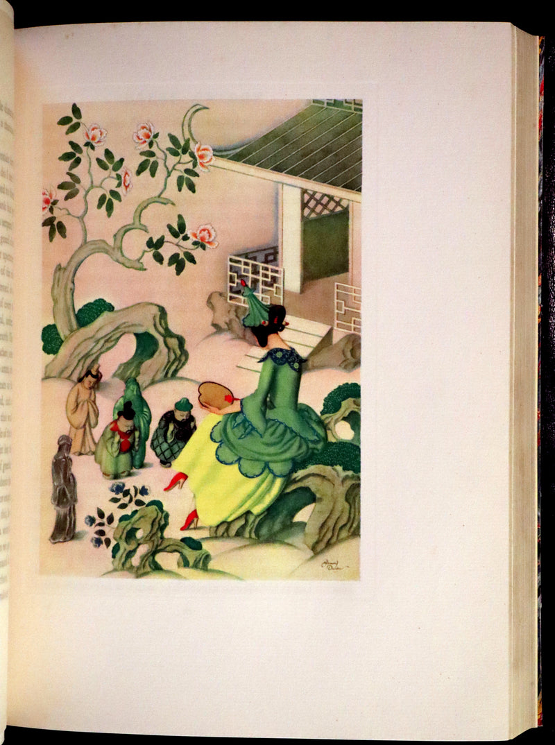 1928 Rare First Limited Signed Edition bound in Morocco - A Fairy Garland Being Fairy Tales from the Old French by Edmund Dulac.