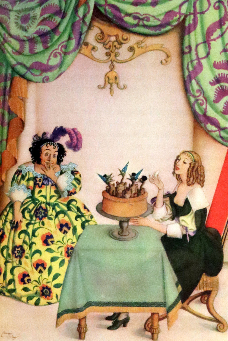 1928 Rare First Limited Signed Edition bound in Morocco - A Fairy Garland Being Fairy Tales from the Old French by Edmund Dulac.