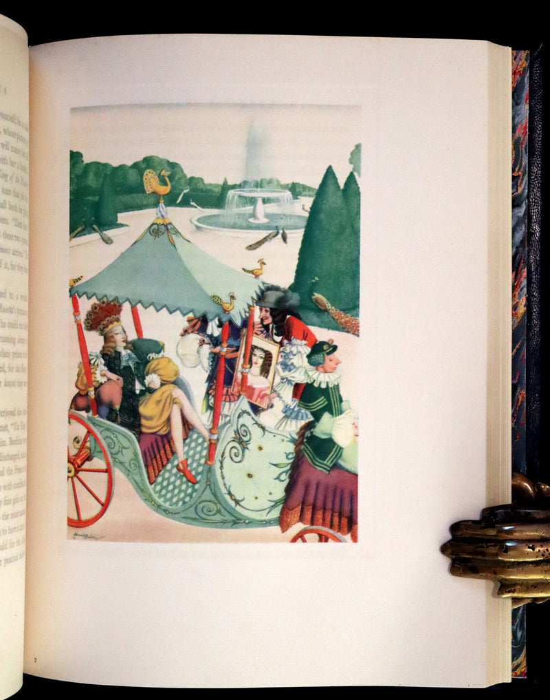 1928 Rare First Limited Signed Edition bound in Morocco - A Fairy Garland Being Fairy Tales from the Old French by Edmund Dulac.