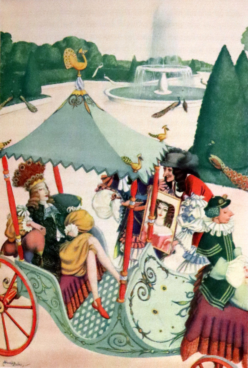 1928 Rare First Limited Signed Edition bound in Morocco - A Fairy Garland Being Fairy Tales from the Old French by Edmund Dulac.