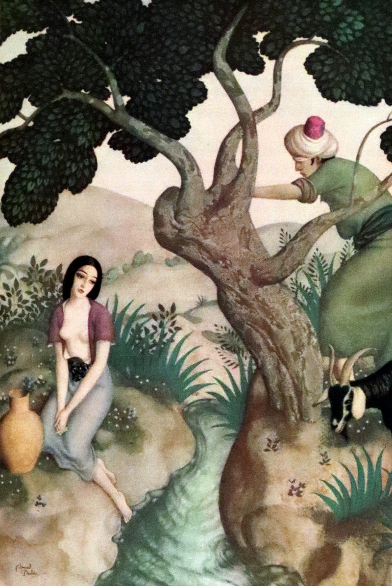 1928 Rare First Limited Signed Edition bound in Morocco - A Fairy Garland Being Fairy Tales from the Old French by Edmund Dulac.