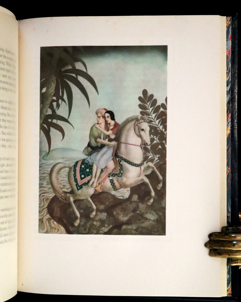 1928 Rare First Limited Signed Edition bound in Morocco - A Fairy Garland Being Fairy Tales from the Old French by Edmund Dulac.