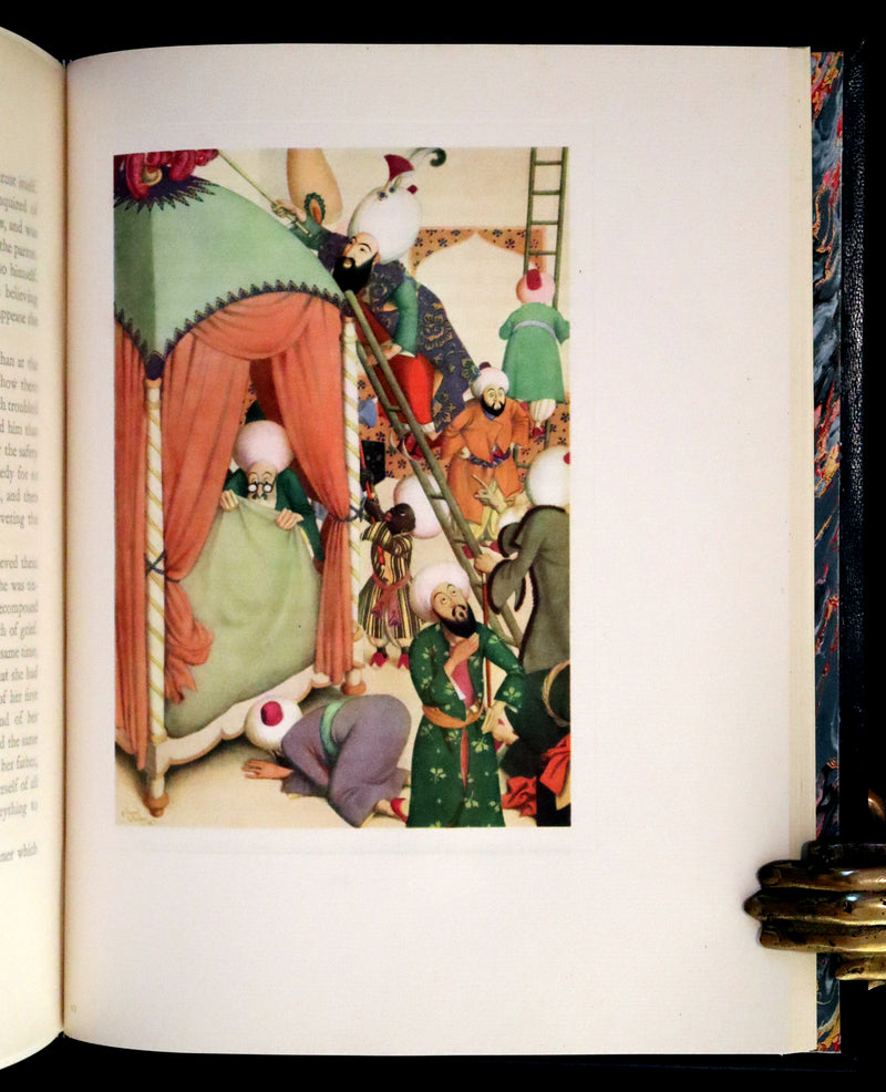 1928 Rare First Limited Signed Edition bound in Morocco - A Fairy Garland Being Fairy Tales from the Old French by Edmund Dulac.