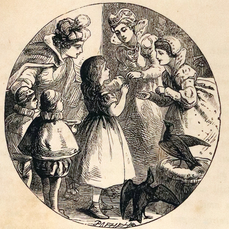 1890 Scarce Victorian Book - Andersen's FAIRY TALES. Stories for the Household. Illustrated.