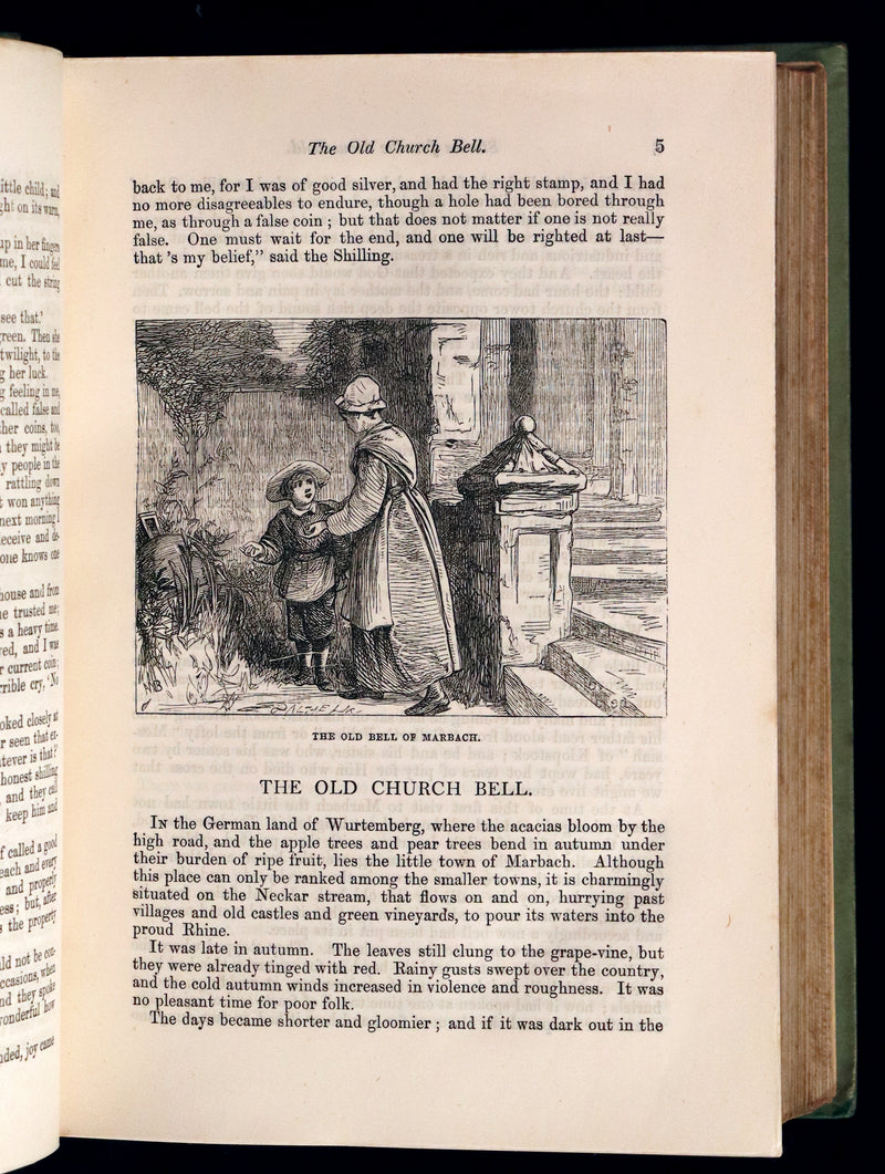 1890 Scarce Victorian Book - Andersen's FAIRY TALES. Stories for the Household. Illustrated.