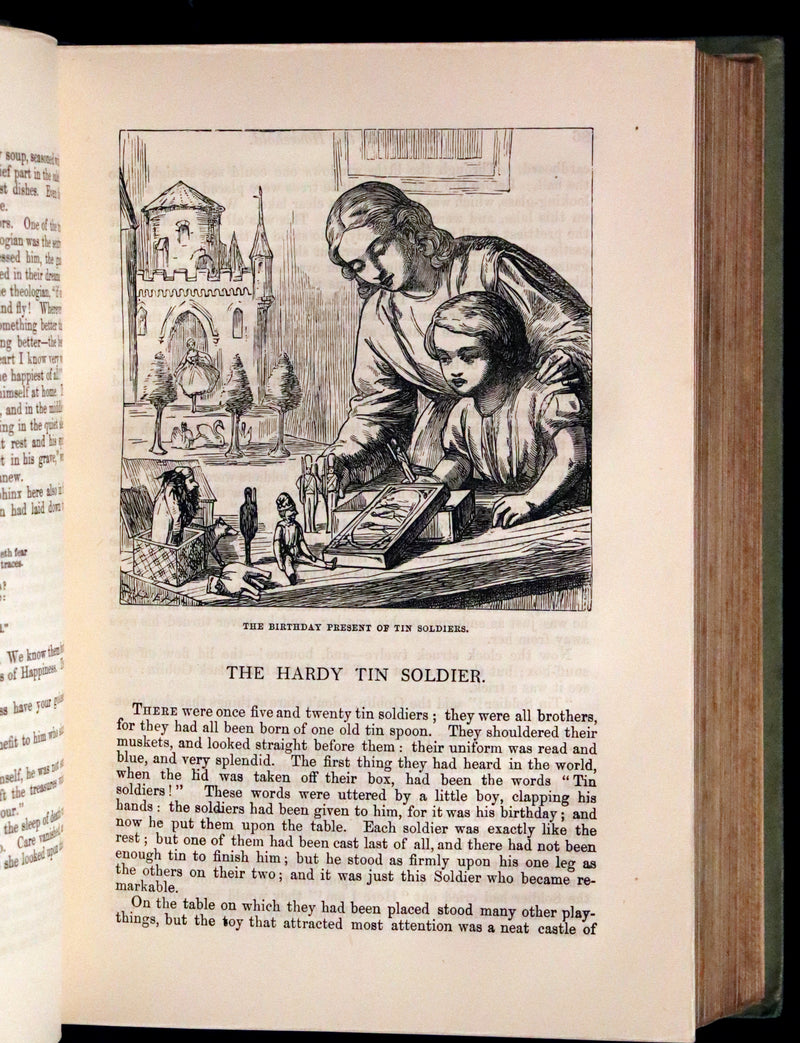 1890 Scarce Victorian Book - Andersen's FAIRY TALES. Stories for the Household. Illustrated.