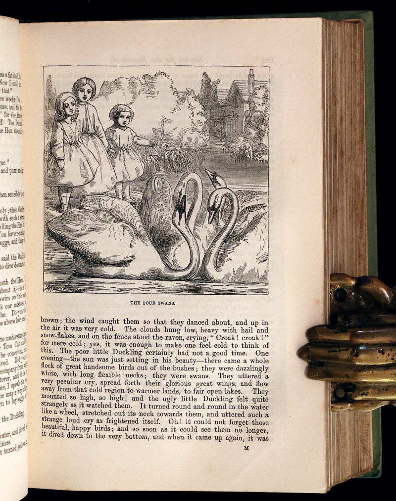 1890 Scarce Victorian Book - Andersen's FAIRY TALES. Stories for the Household. Illustrated.