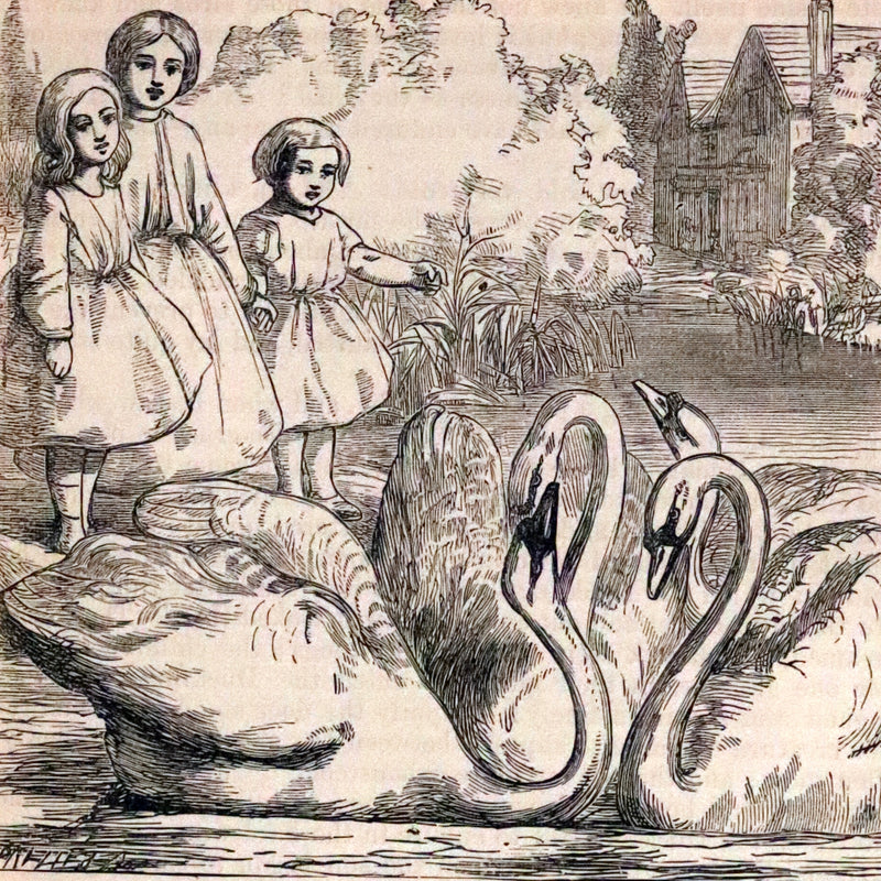 1890 Scarce Victorian Book - Andersen's FAIRY TALES. Stories for the Household. Illustrated.