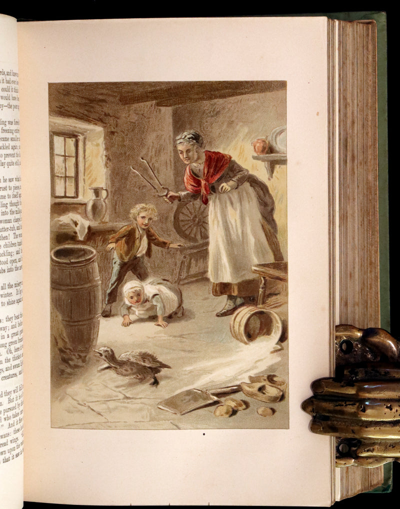 1890 Scarce Victorian Book - Andersen's FAIRY TALES. Stories for the Household. Illustrated.