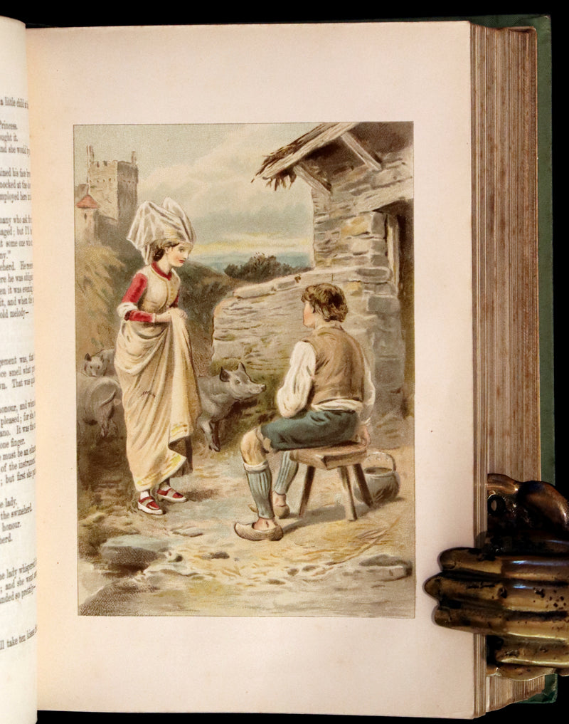 1890 Scarce Victorian Book - Andersen's FAIRY TALES. Stories for the Household. Illustrated.