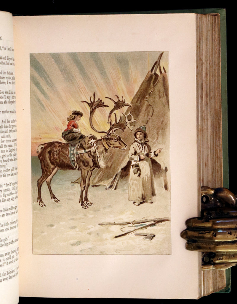 1890 Scarce Victorian Book - Andersen's FAIRY TALES. Stories for the Household. Illustrated.