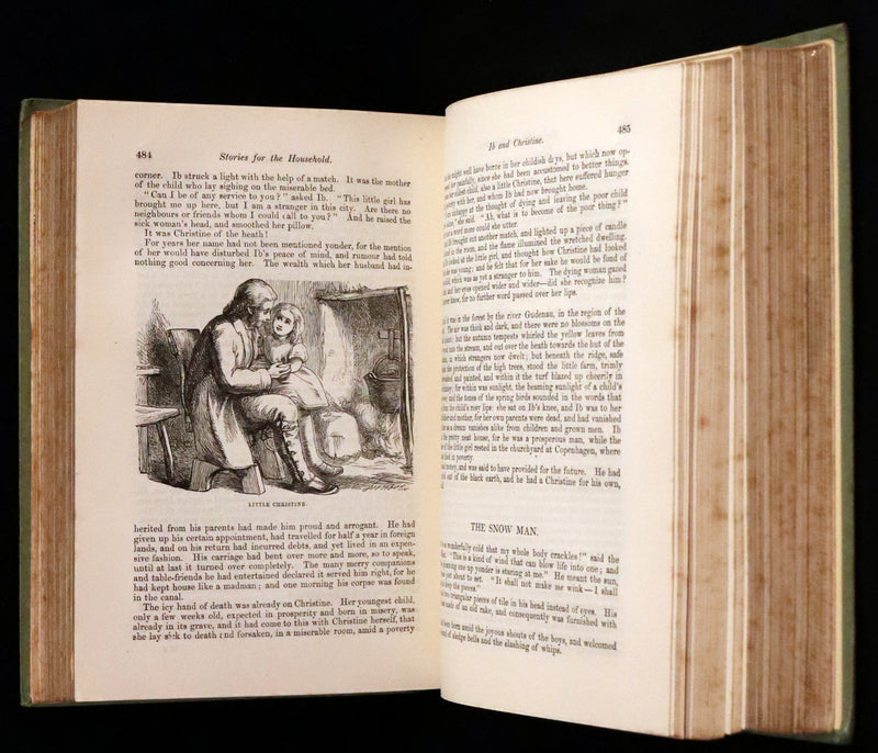 1890 Scarce Victorian Book - Andersen's FAIRY TALES. Stories for the Household. Illustrated.