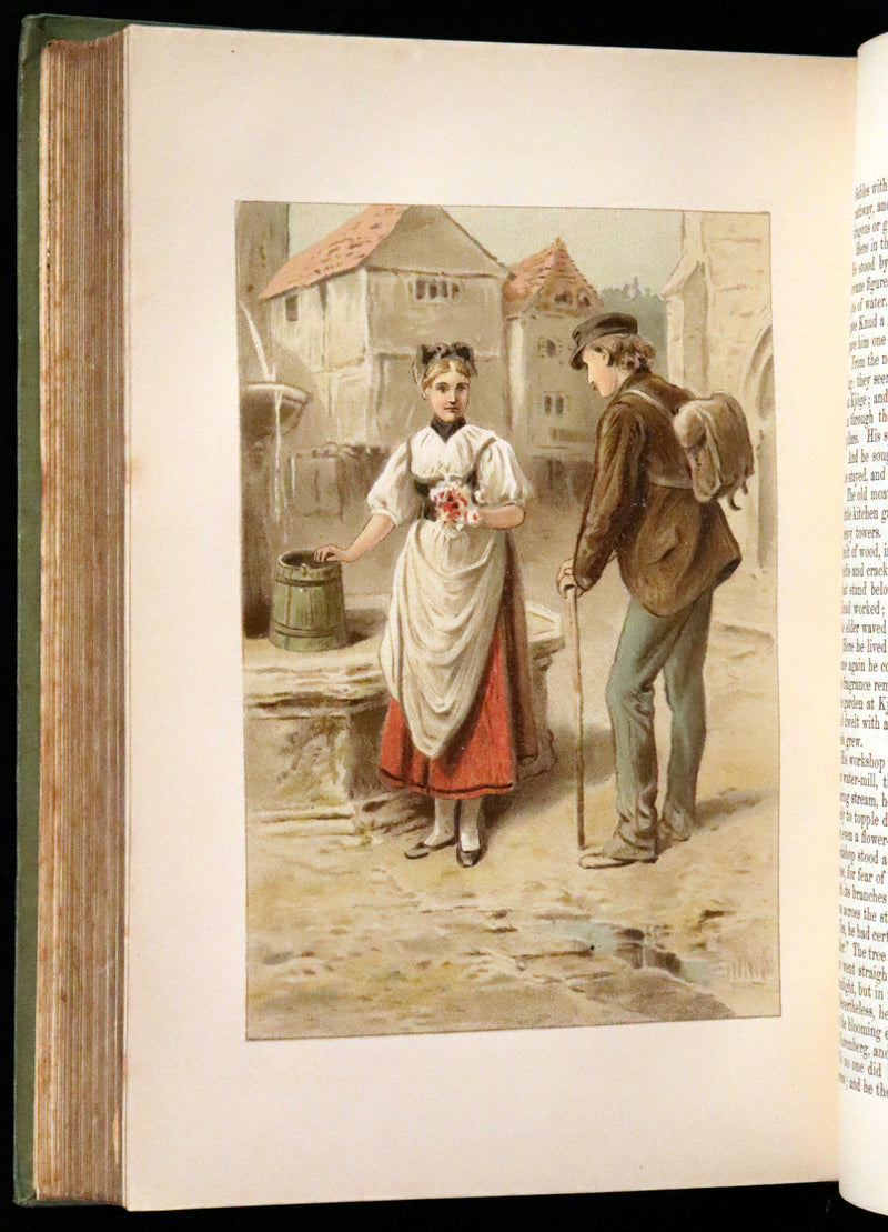 1890 Scarce Victorian Book - Andersen's FAIRY TALES. Stories for the Household. Illustrated.