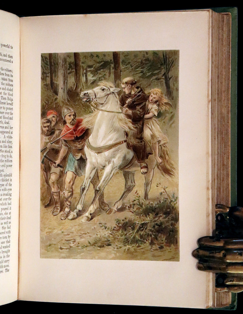 1890 Scarce Victorian Book - Andersen's FAIRY TALES. Stories for the Household. Illustrated.