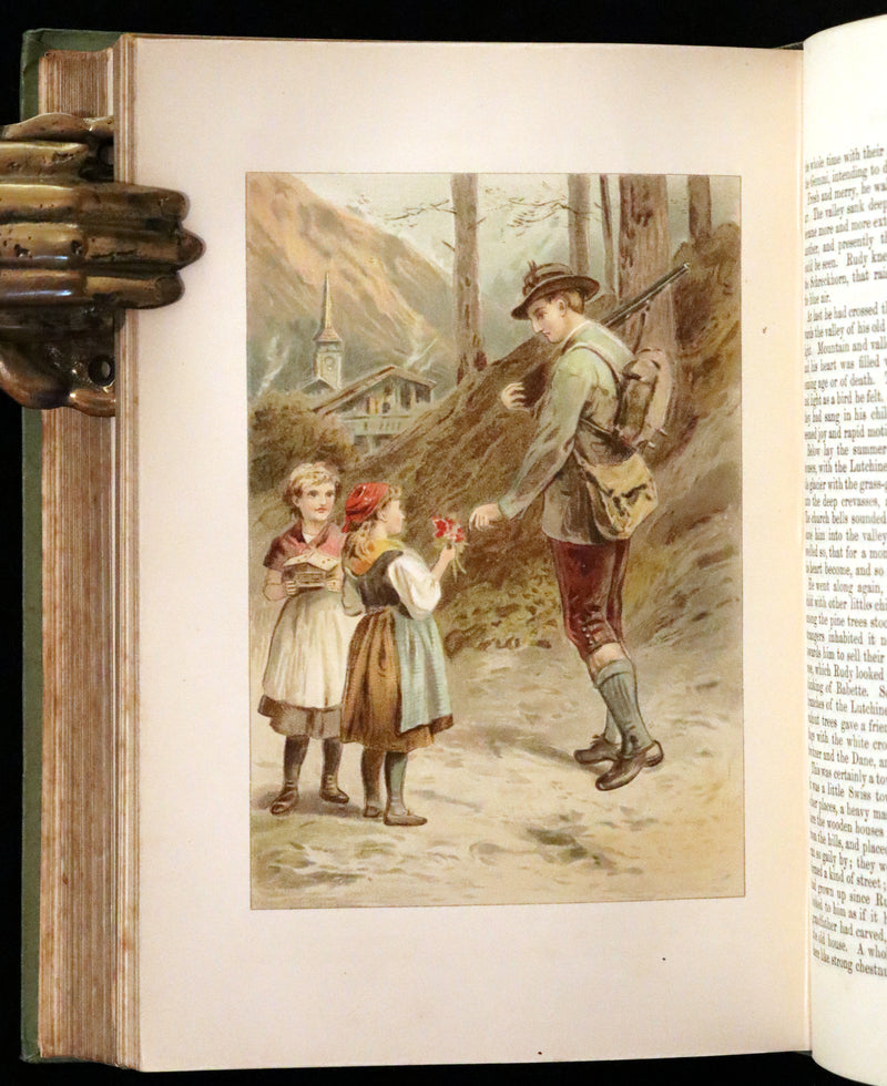 1890 Scarce Victorian Book - Andersen's FAIRY TALES. Stories for the Household. Illustrated.