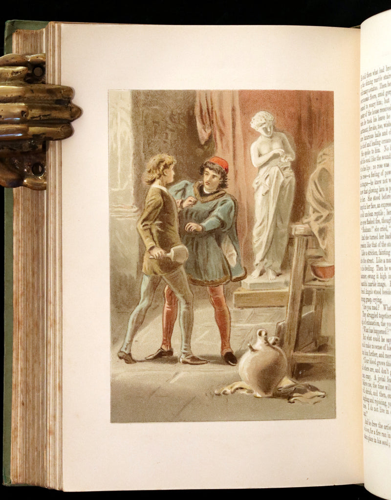 1890 Scarce Victorian Book - Andersen's FAIRY TALES. Stories for the Household. Illustrated.