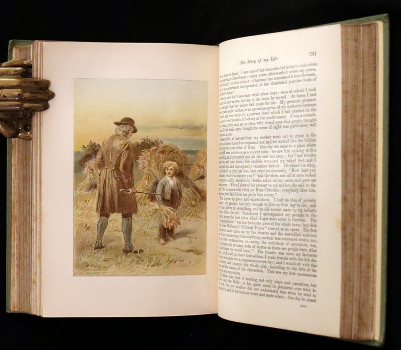 1890 Scarce Victorian Book - Andersen's FAIRY TALES. Stories for the Household. Illustrated.