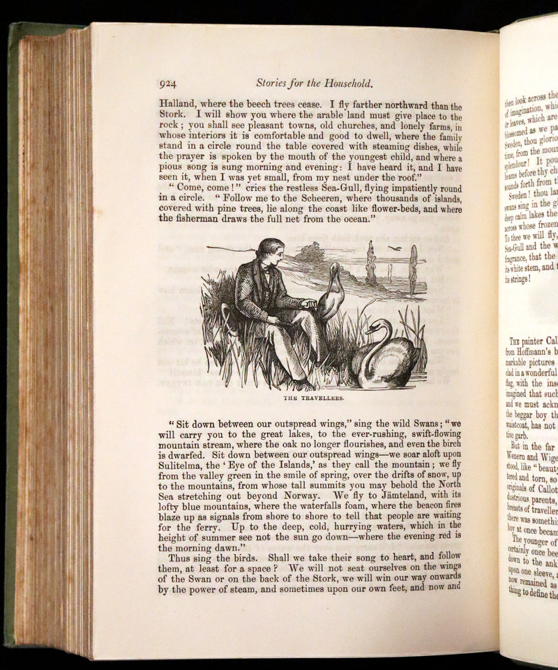 1890 Scarce Victorian Book - Andersen's FAIRY TALES. Stories for the Household. Illustrated.
