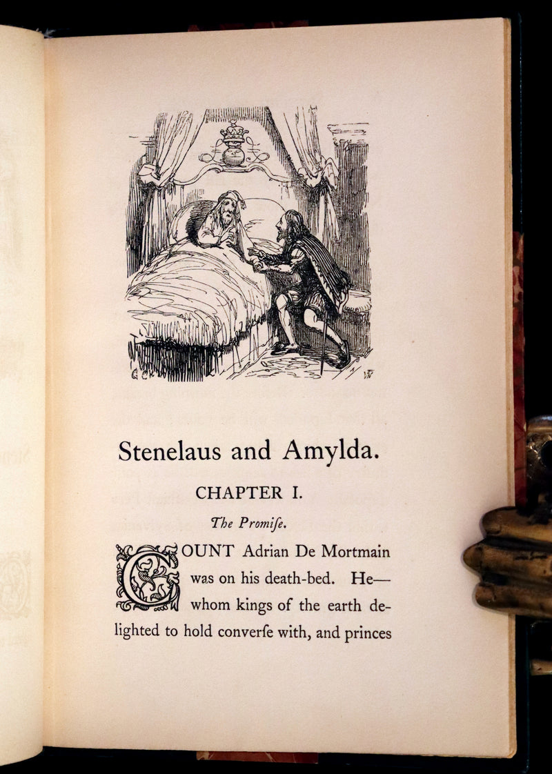 1858 Rare First Edition - Stenelaus and Amylda, A Christmas Legend for Children of a Larger Growth, Illustrated by Cruikshank.