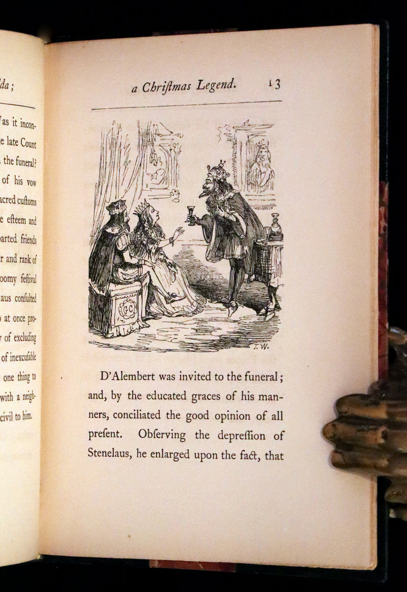 1858 Rare First Edition - Stenelaus and Amylda, A Christmas Legend for Children of a Larger Growth, Illustrated by Cruikshank.
