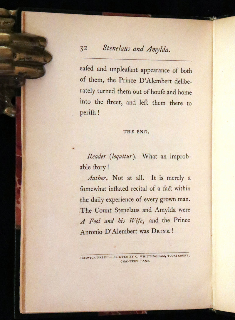 1858 Rare First Edition - Stenelaus and Amylda, A Christmas Legend for Children of a Larger Growth, Illustrated by Cruikshank.