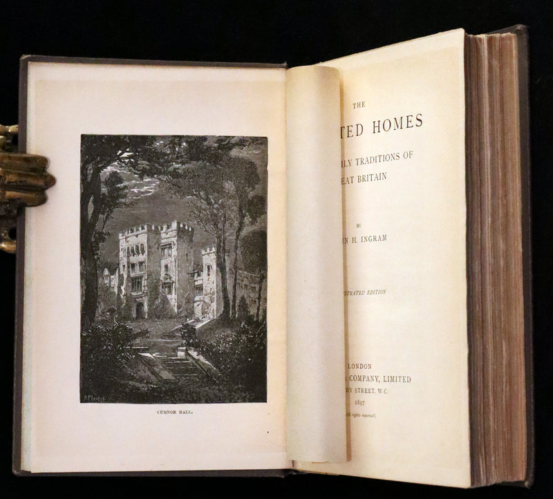 1897 Rare  Book - Haunted Homes and Family Legends of Great Britain. First Illustrated Edition.
