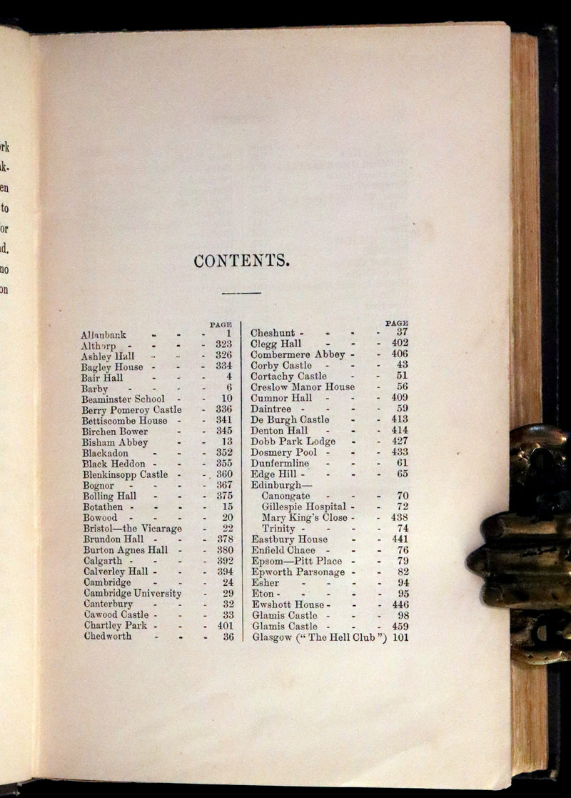 1897 Rare  Book - Haunted Homes and Family Legends of Great Britain. First Illustrated Edition.