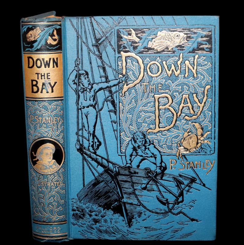 1890 Rare First Edition - Down the Bay or Joe and I on Salt Water, Illustrated.