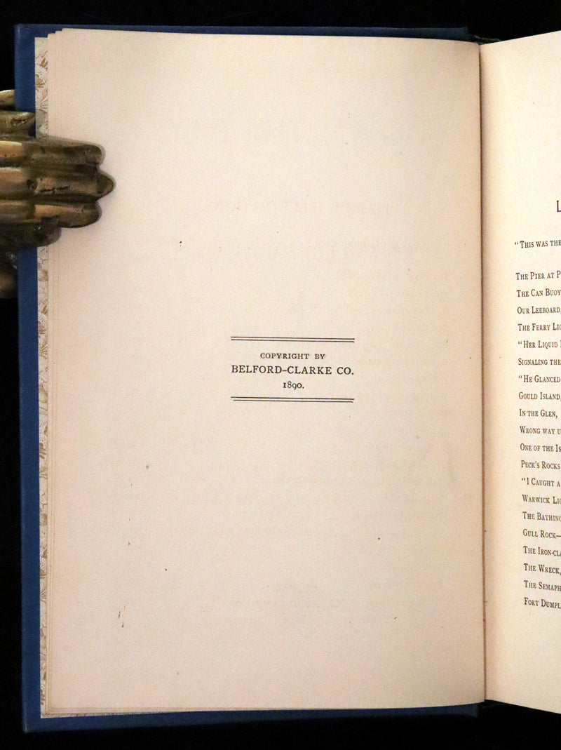 1890 Rare First Edition - Down the Bay or Joe and I on Salt Water, Illustrated.