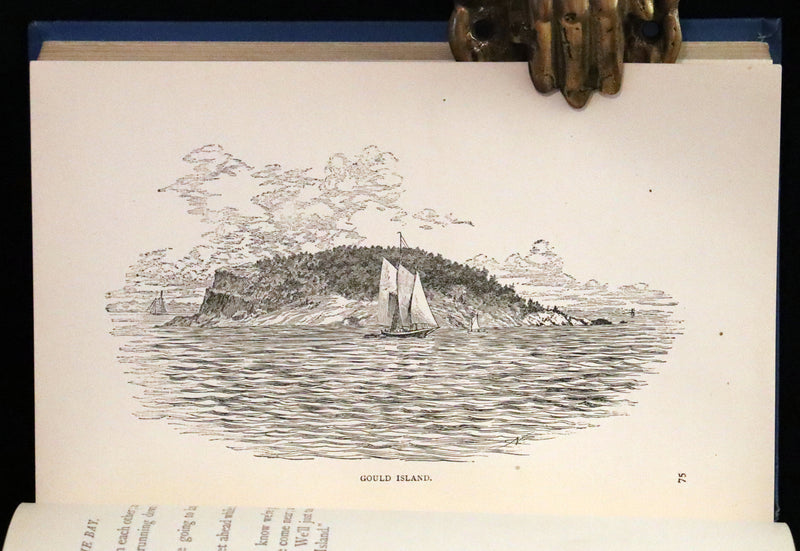 1890 Rare First Edition - Down the Bay or Joe and I on Salt Water, Illustrated.