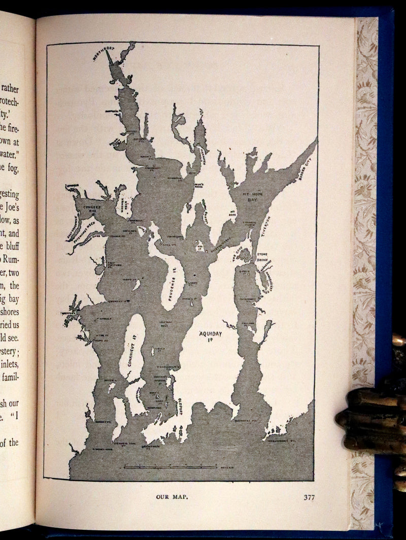 1890 Rare First Edition - Down the Bay or Joe and I on Salt Water, Illustrated.